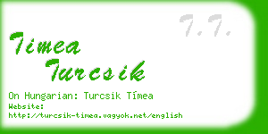 timea turcsik business card